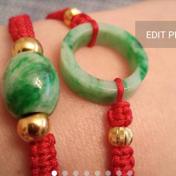 Jewelry - Natural Burmese Jadeite Jade and 24K Solid Gold Lu